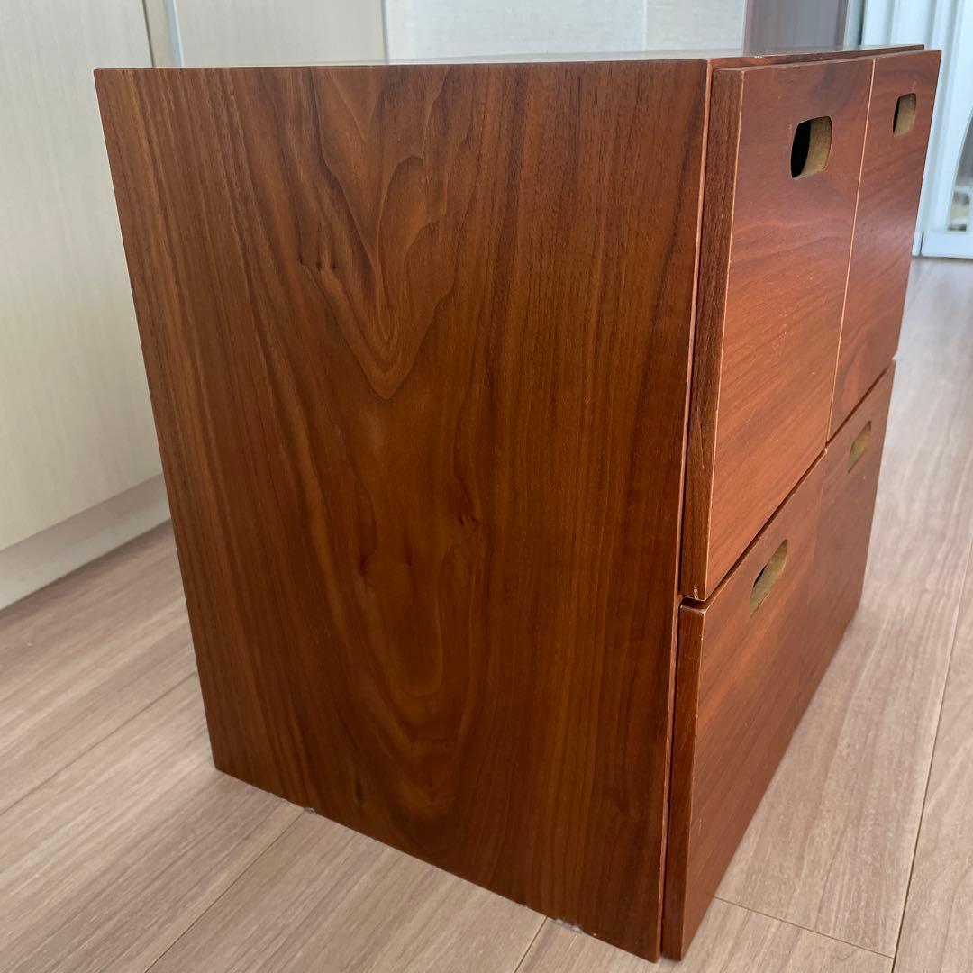 無印スタッキングチェスト　セット売り　4段と引き出し4つ