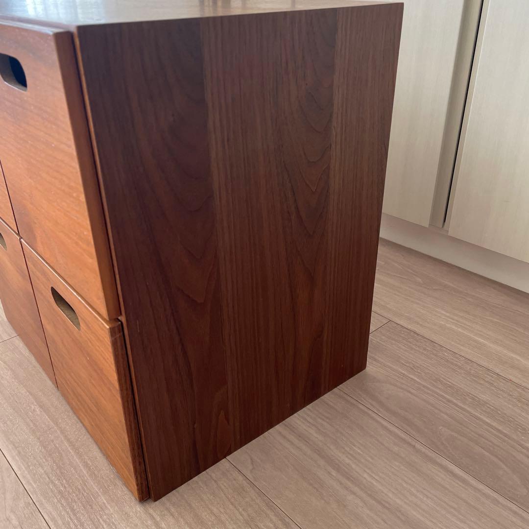 無印スタッキングチェスト　セット売り　4段と引き出し4つ