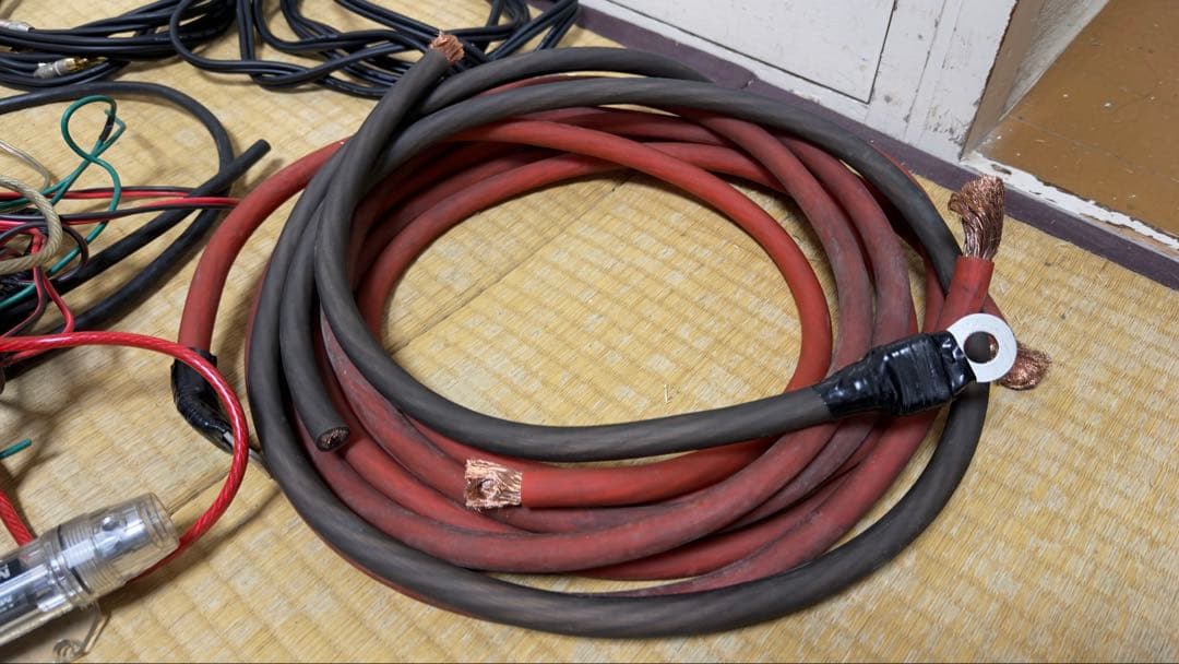 カーオーディオ 配線セット 200a ヒューズ 0ケージ RCAケーブル