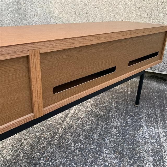 モモナチュラル｜オーク材ローボード｜インダストリアル｜TV台｜AVボード｜