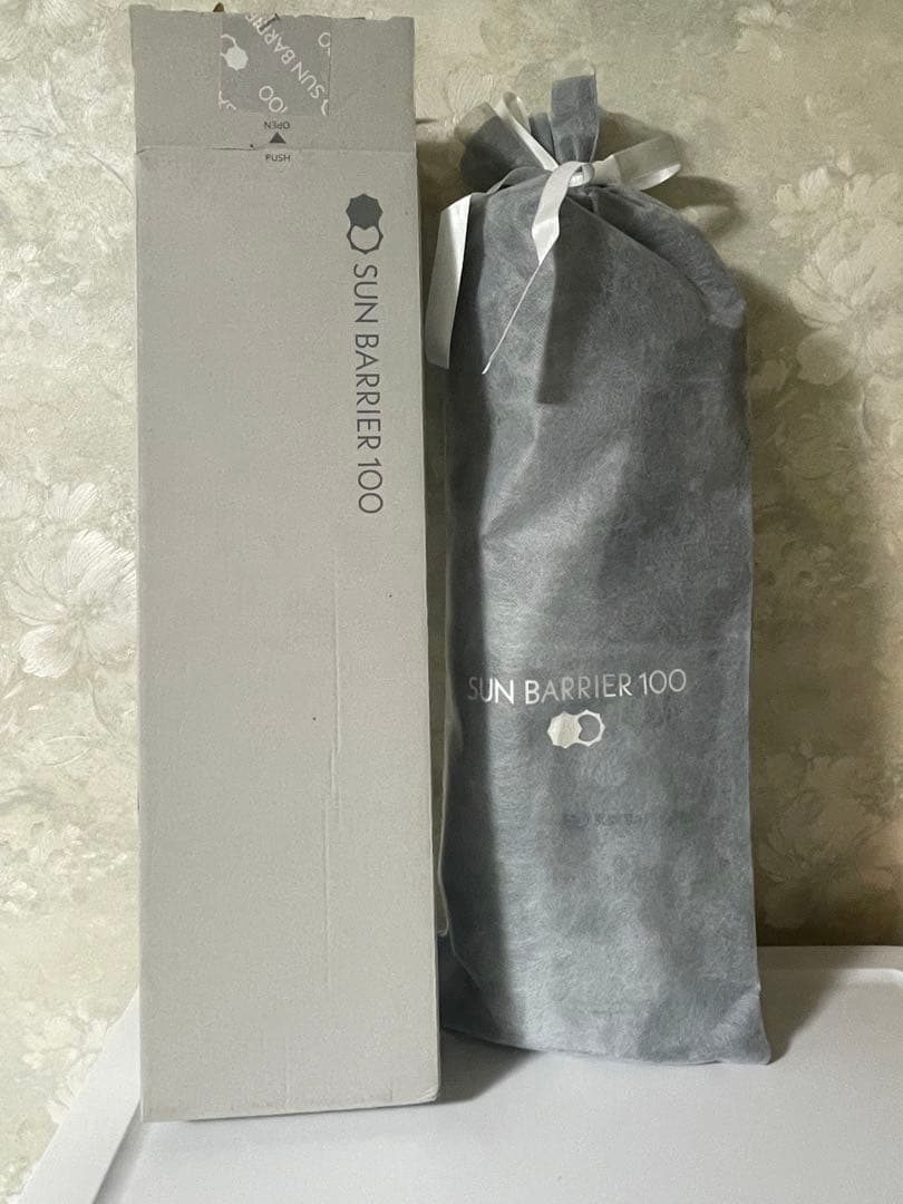SUN BARRIER 100 2段折 moku アイボリー日傘