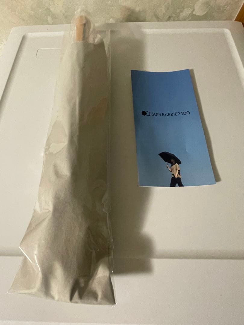 SUN BARRIER 100 2段折 moku アイボリー日傘