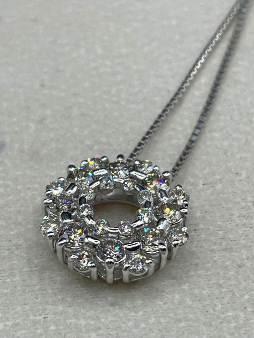 専用JA196★高級 ダイヤモンド1ct K18WG ペンダントヘッド