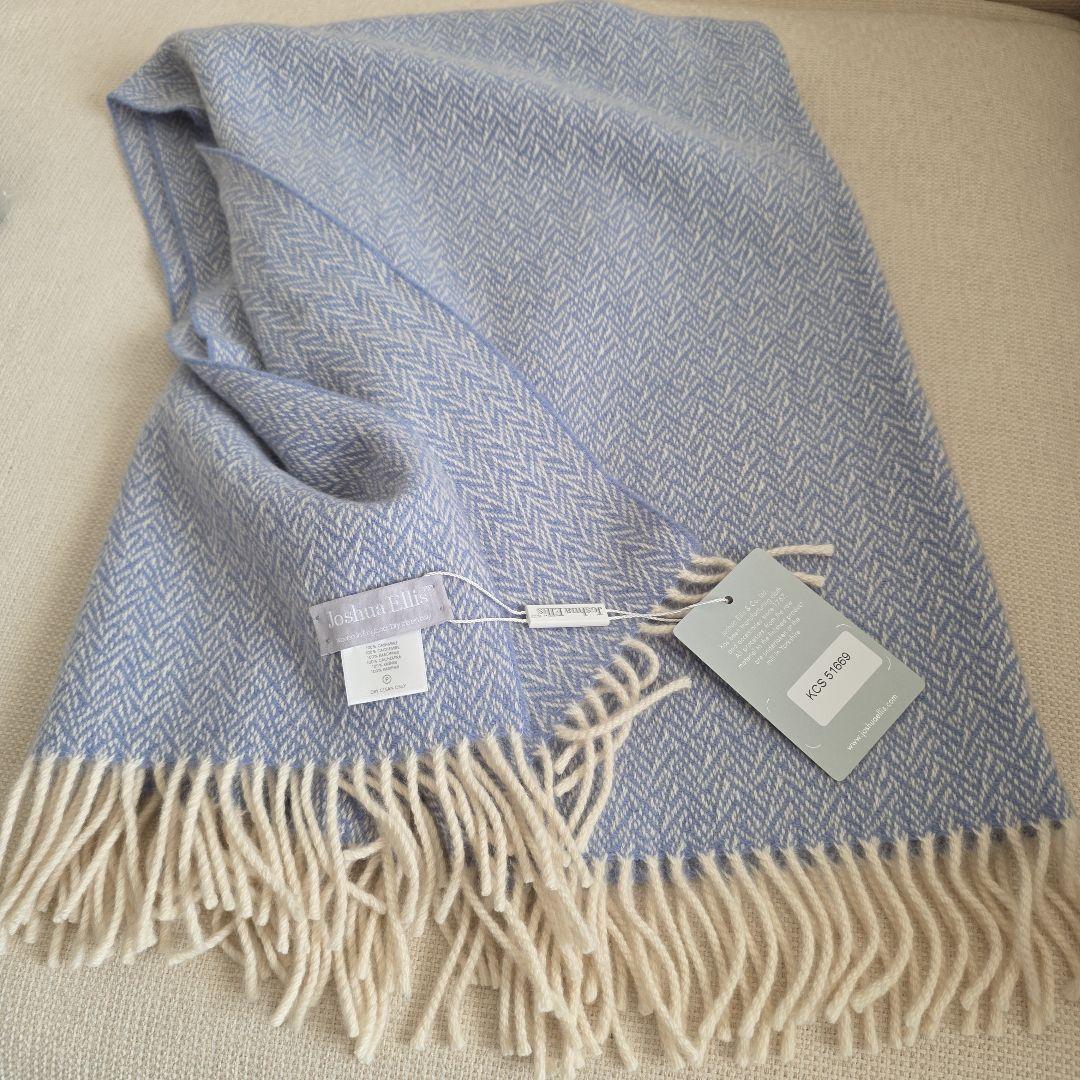 【新品】 ジュシュアエリス　カシミア100%　ひざかけ　定価 48,900円