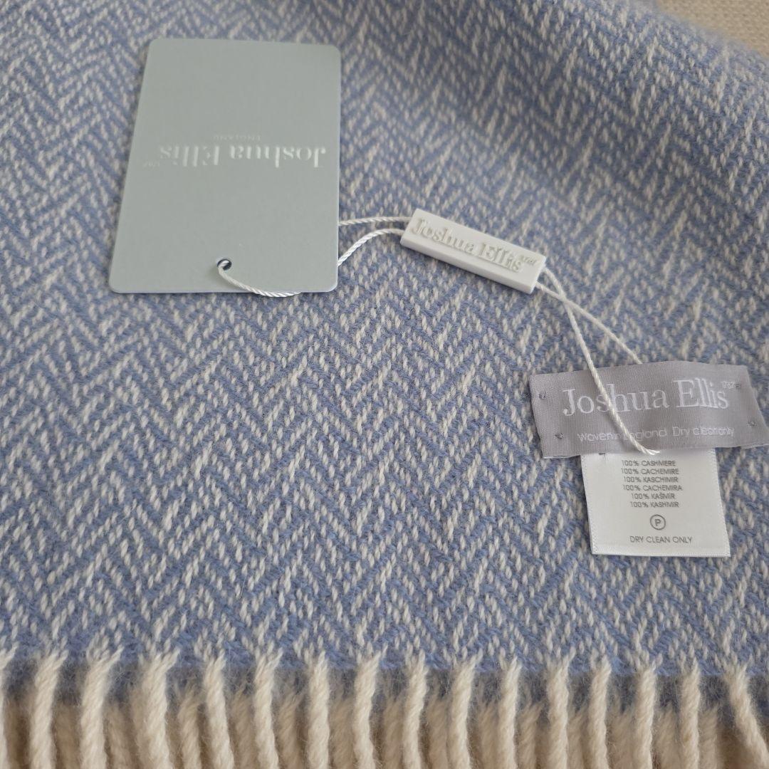 【新品】 ジュシュアエリス　カシミア100%　ひざかけ　定価 48,900円