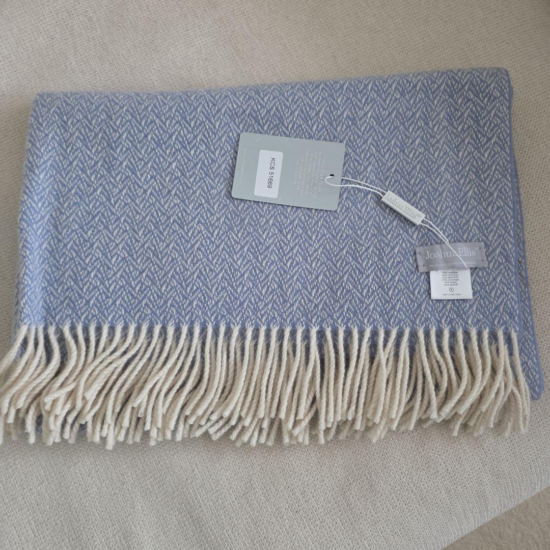 【新品】 ジュシュアエリス　カシミア100%　ひざかけ　定価 48,900円
