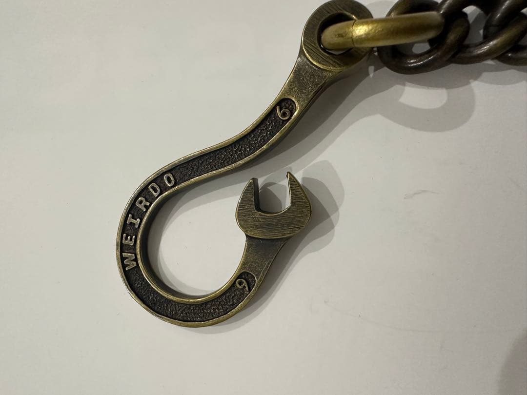 WEIRDO ウォレットチェーン 金属製 ポーチ付き