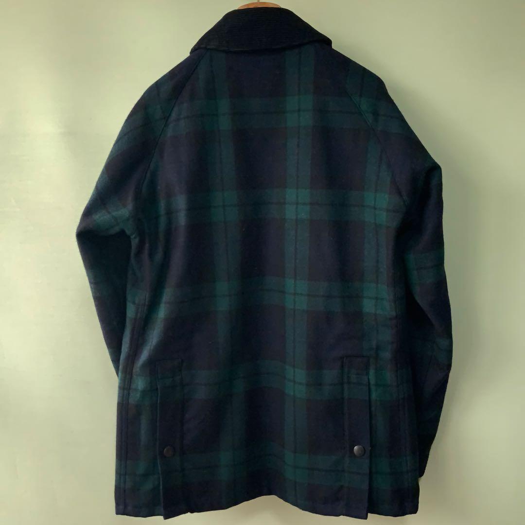 美品 Barbourバブアー ウールジャケットBEDALE 40ブラックウォッチ