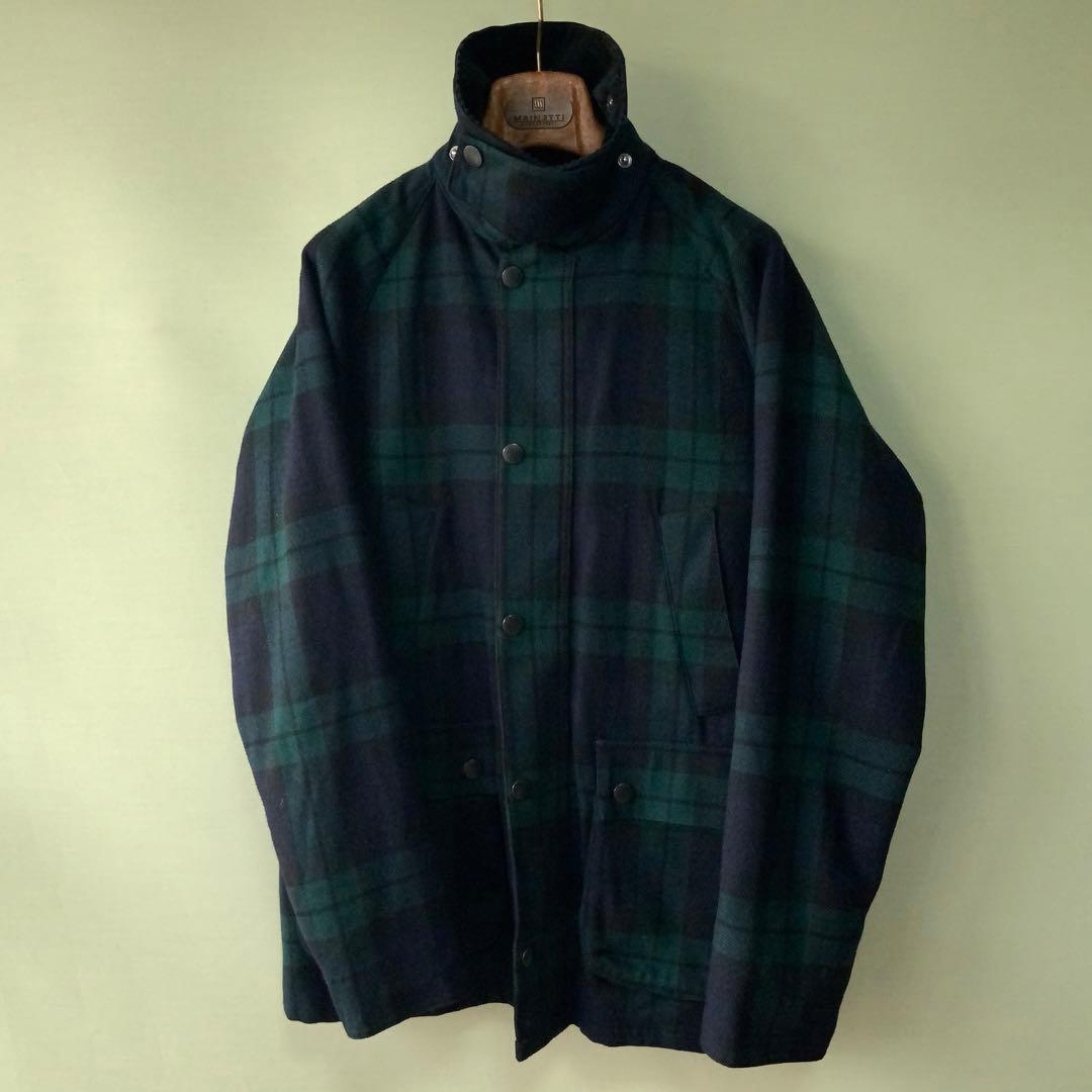 美品 Barbourバブアー ウールジャケットBEDALE 40ブラックウォッチ