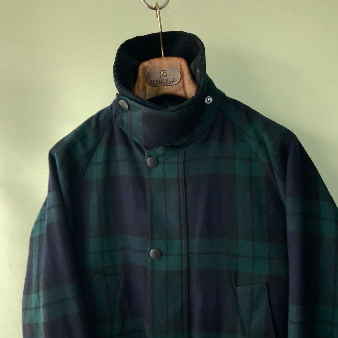 美品 Barbourバブアー ウールジャケットBEDALE 40ブラックウォッチ