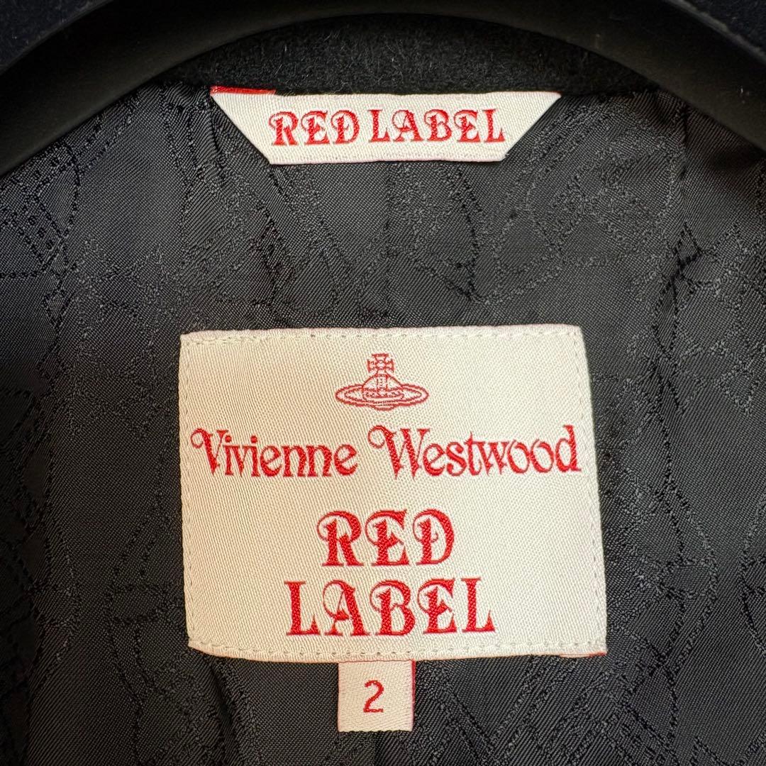 極美品 ヴィヴィアンウエストウッドレッドレーベル アルパカ ロングコート 黒
