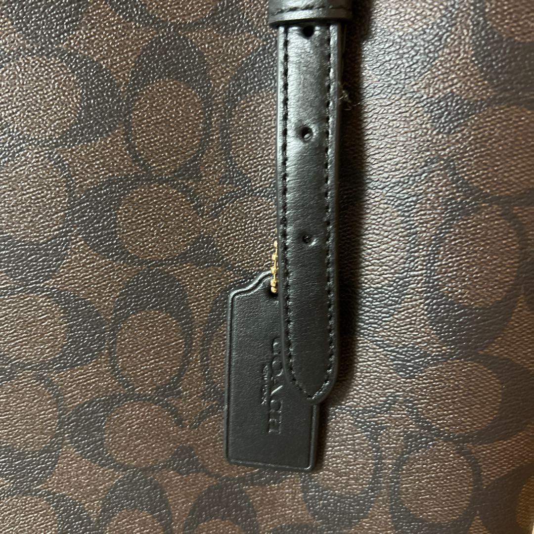 COACH ダークブラウン トートバッグ