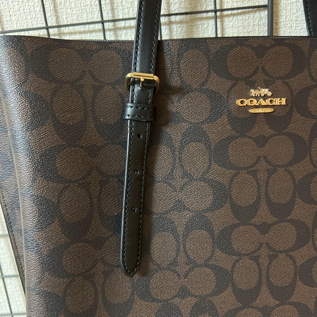 COACH ダークブラウン トートバッグ