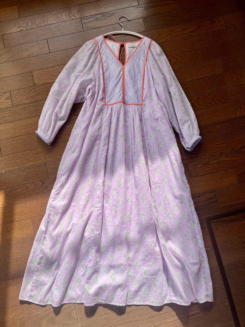 【ヌキテパ】Lotus Combi Print Dress