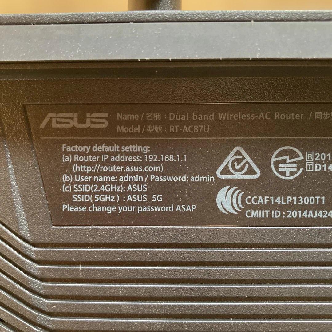 ASUS 無線LANルーター RT-AC87U