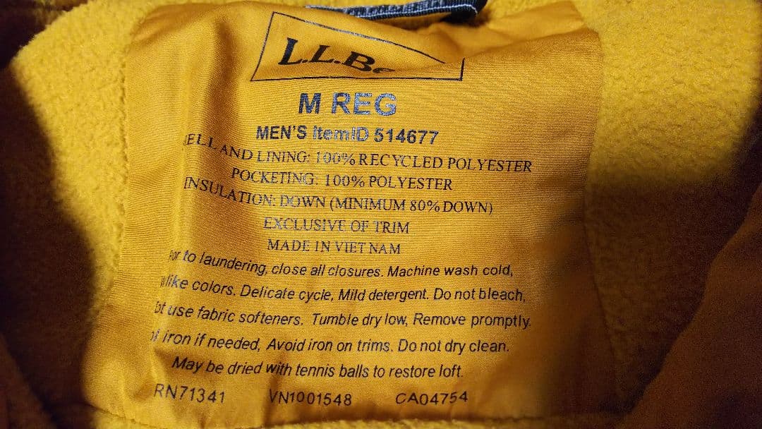 LLBeanエルエルビーンダウンフードジャケットUS−Mサイズ