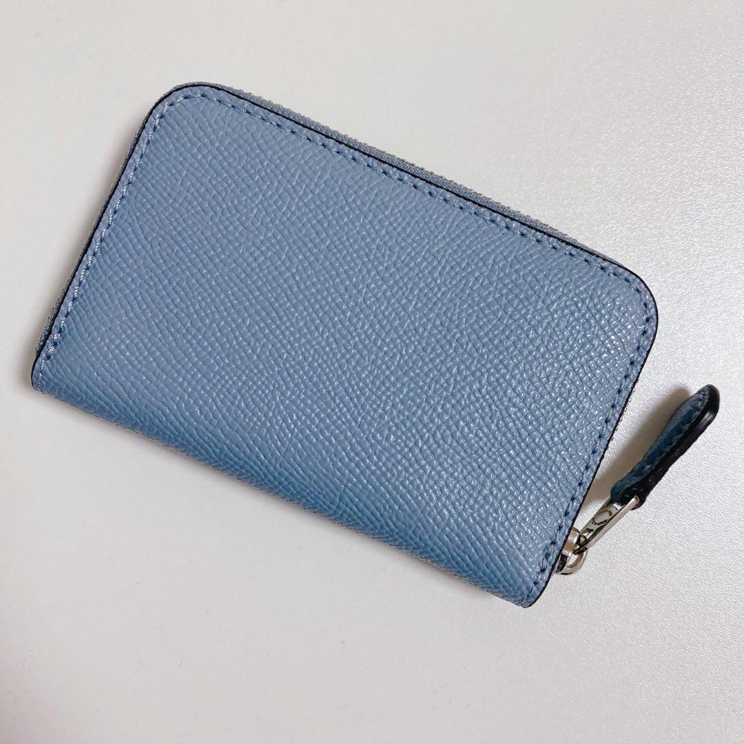 【新品未使用】COACHコーチ★ケース★カードケース★ライトブルー★水色