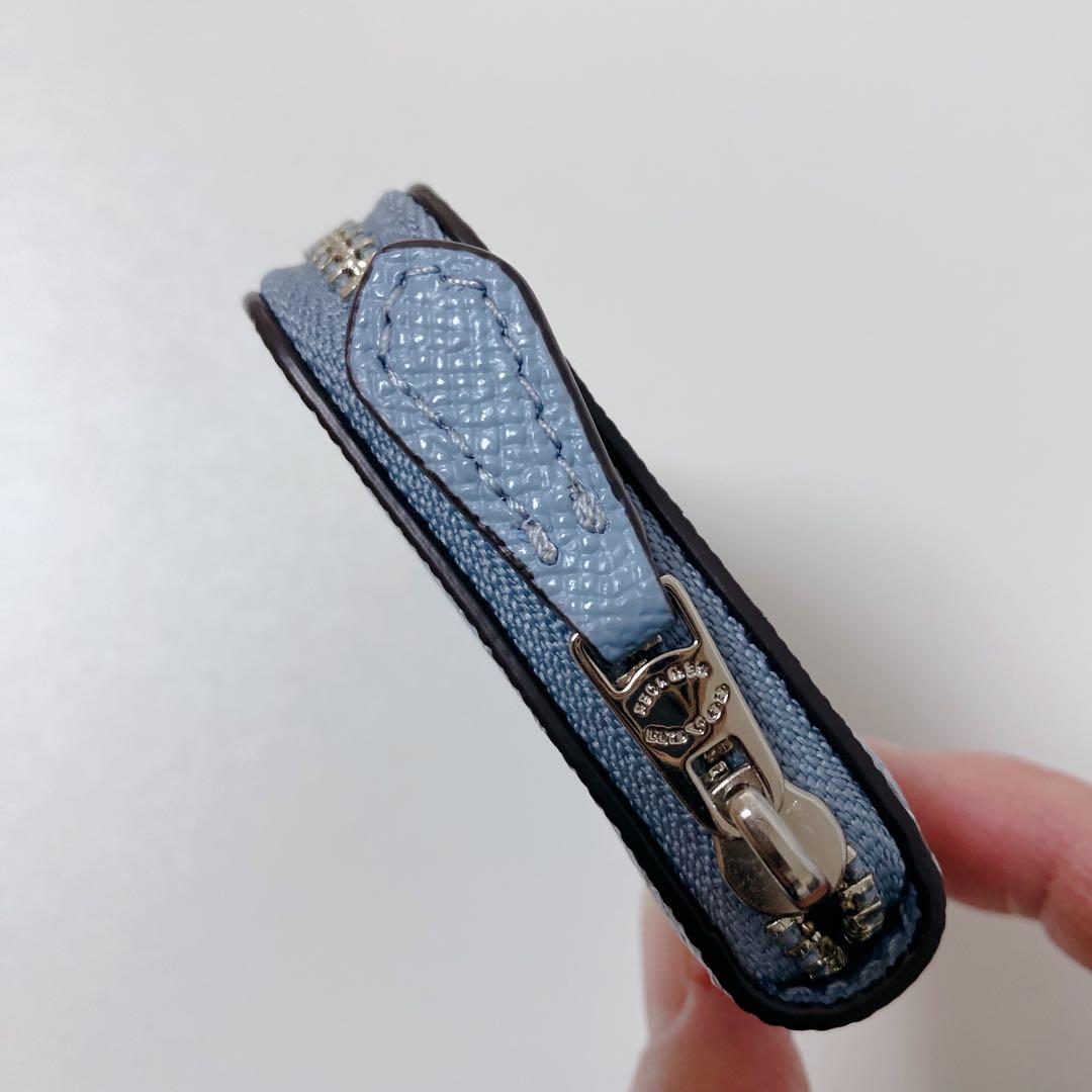 【新品未使用】COACHコーチ★ケース★カードケース★ライトブルー★水色