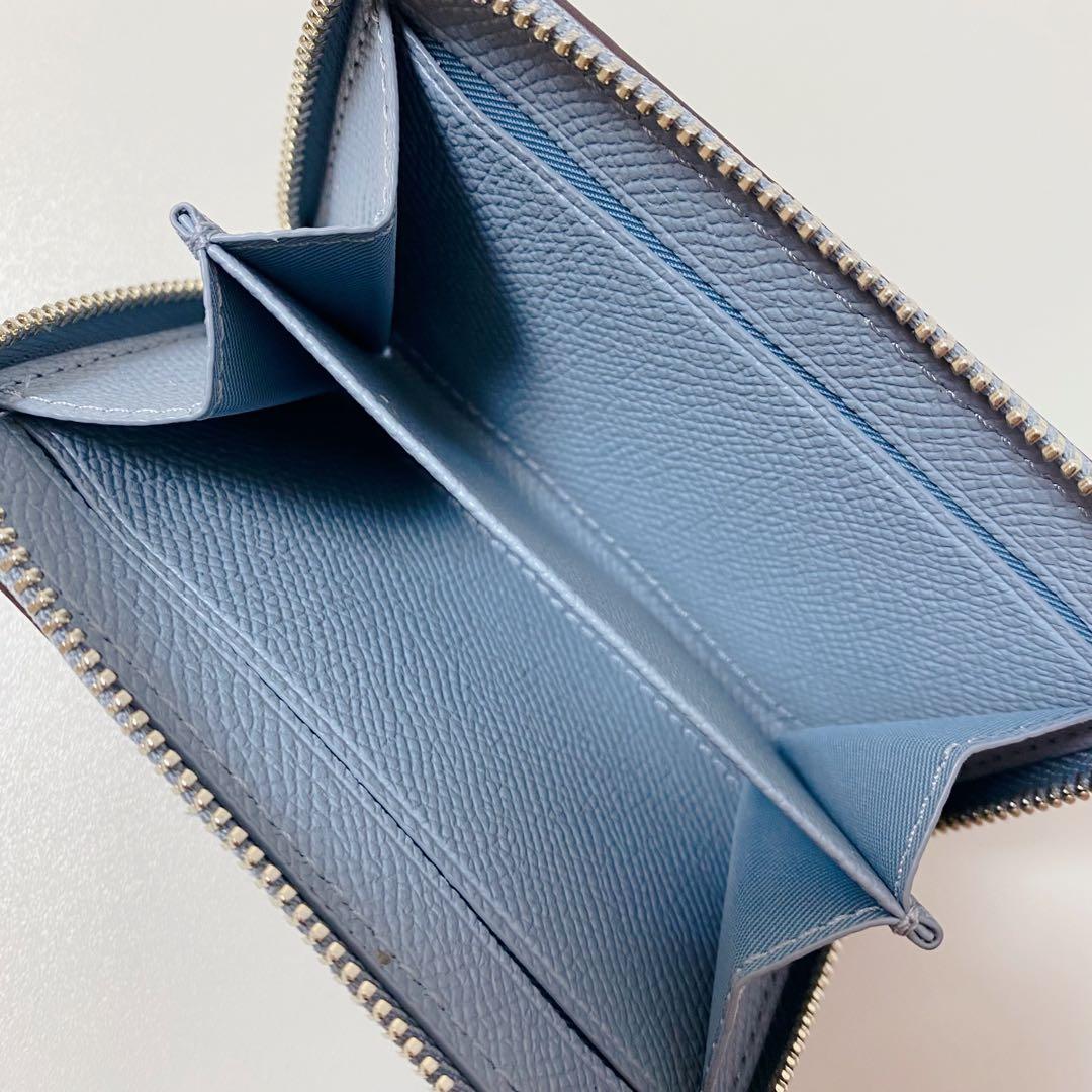 【新品未使用】COACHコーチ★ケース★カードケース★ライトブルー★水色