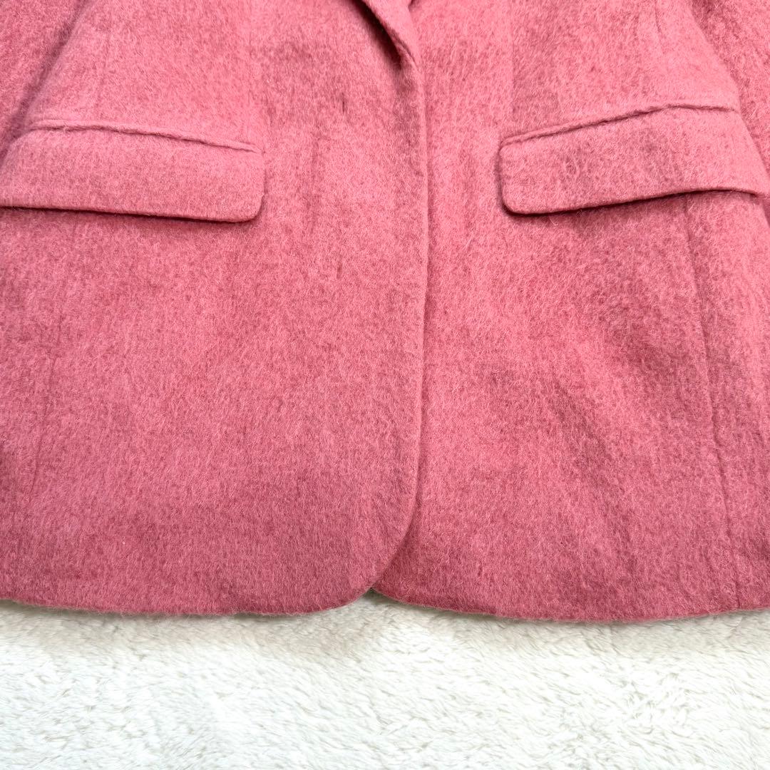 【美品】BEAUTY&YOUTH シャギービッグジャケット ピンク M