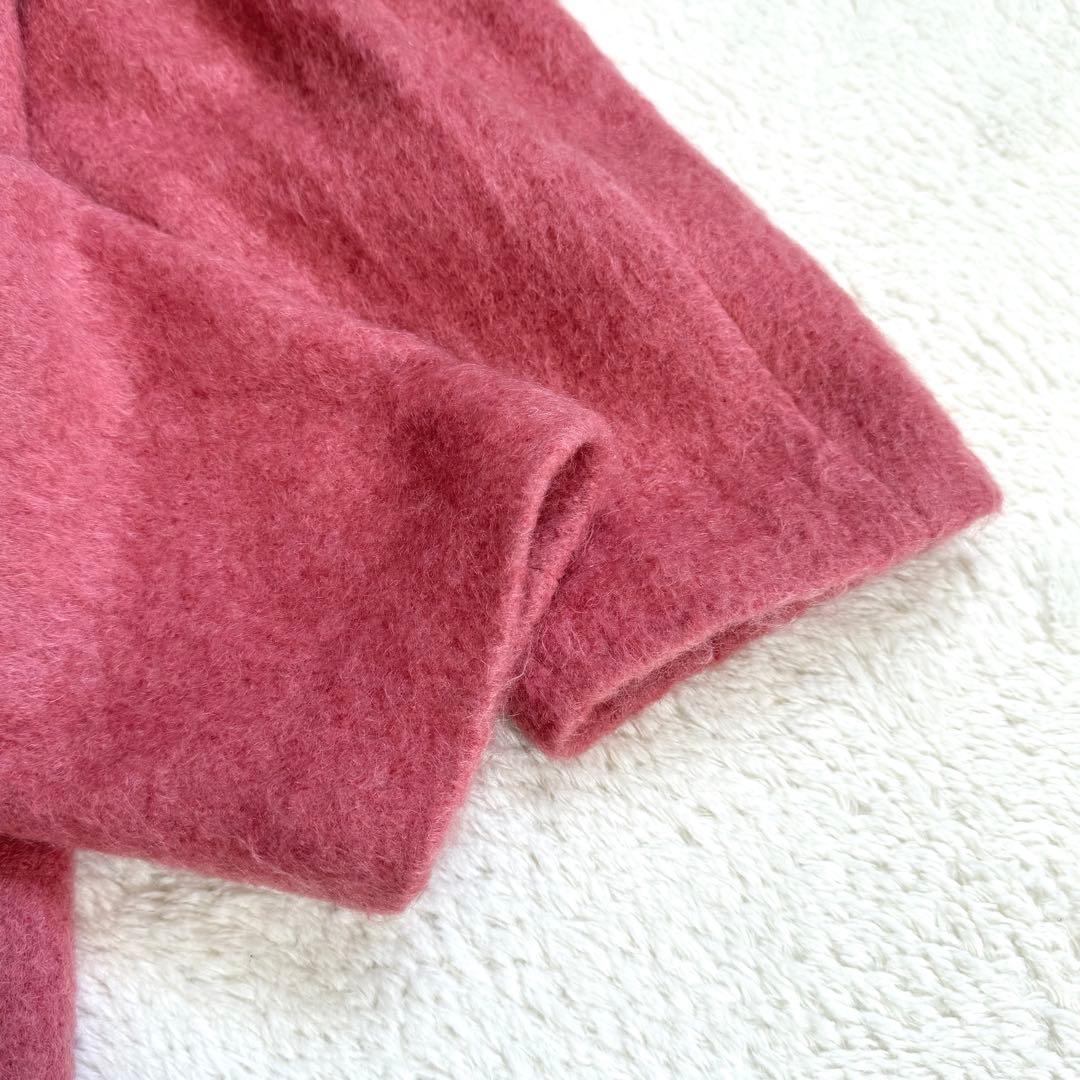 【美品】BEAUTY&YOUTH シャギービッグジャケット ピンク M