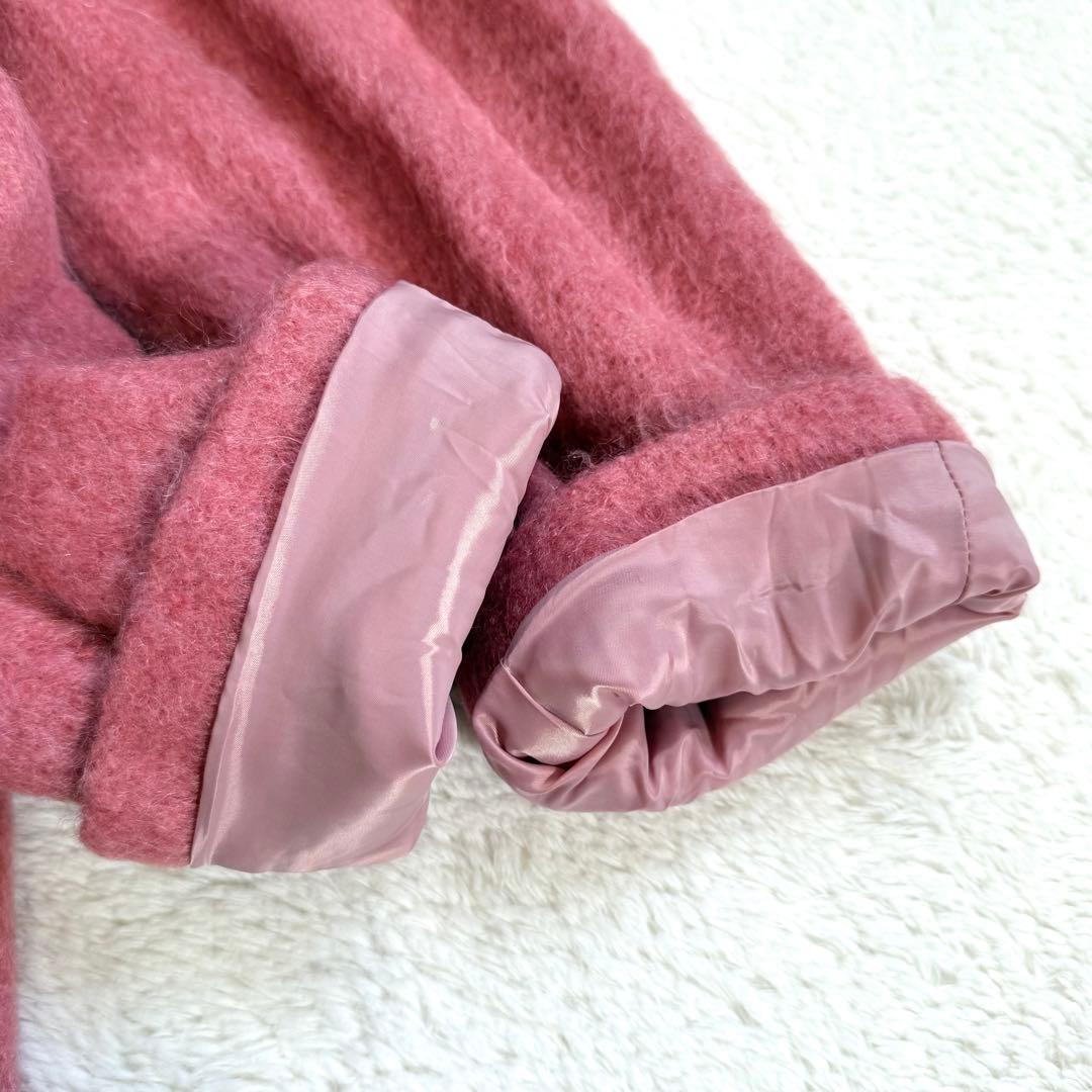 【美品】BEAUTY&YOUTH シャギービッグジャケット ピンク M