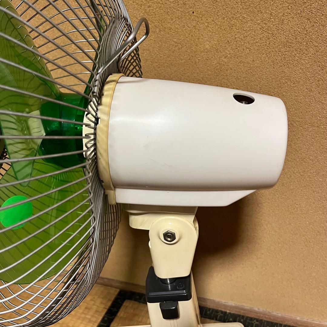 スペースエイジ　ナショナル　グリーンファン　30cm　座敷扇