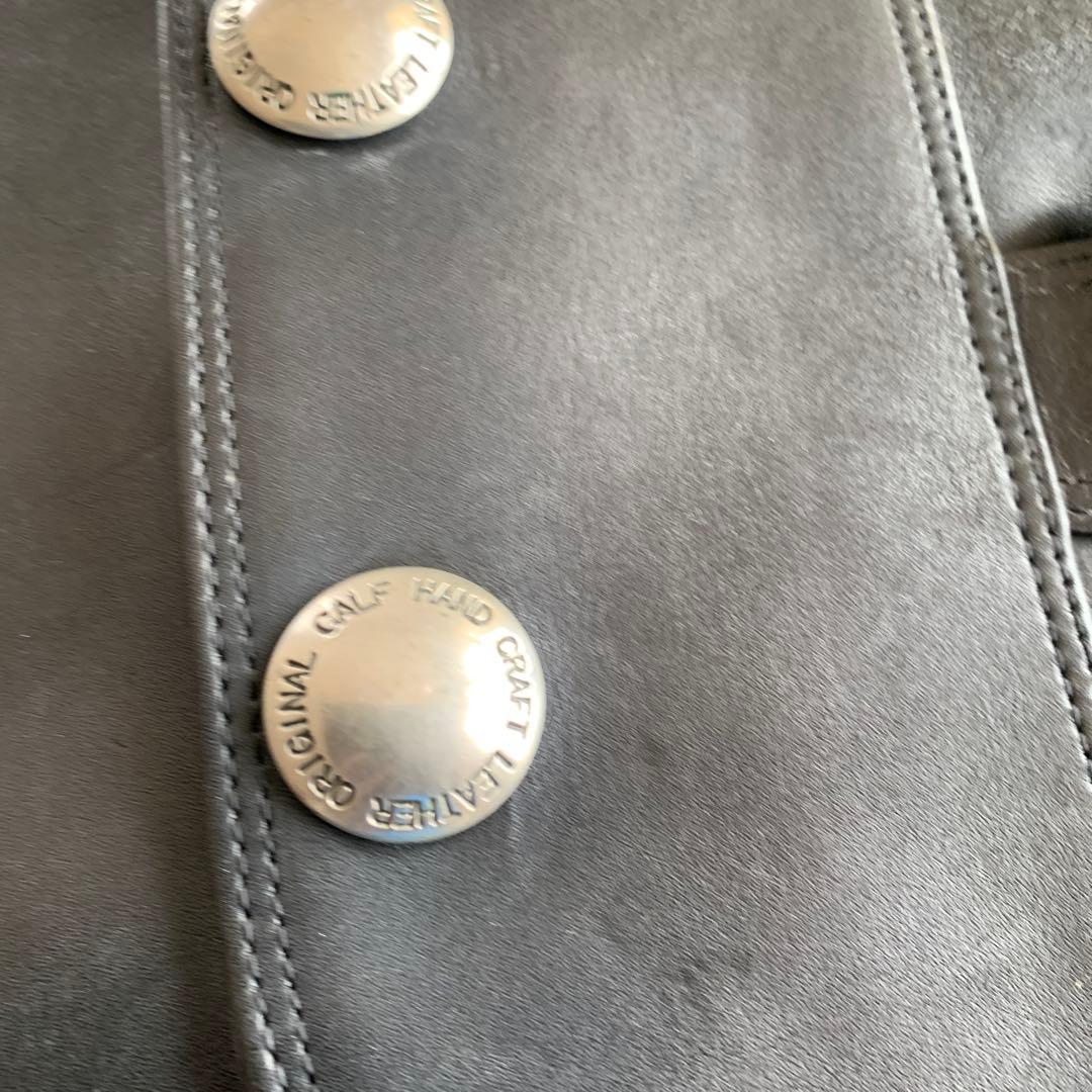 craft leather ハンドメイド　サドルレザーベスト　コンチョ　ハーレー
