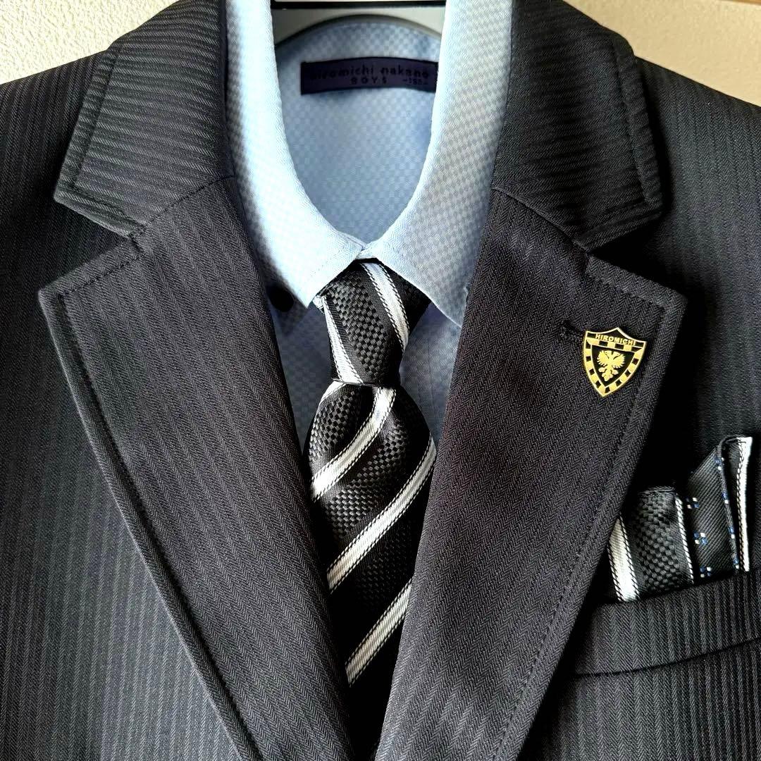 【美品】ヒロミチナカノ スーツ 150 黒 6点セット