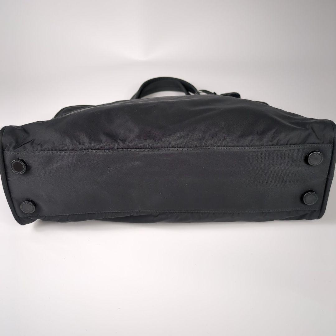 PRADA ブラック ハンドバック ナイロン ビジネスバッグ カデナ 極美品