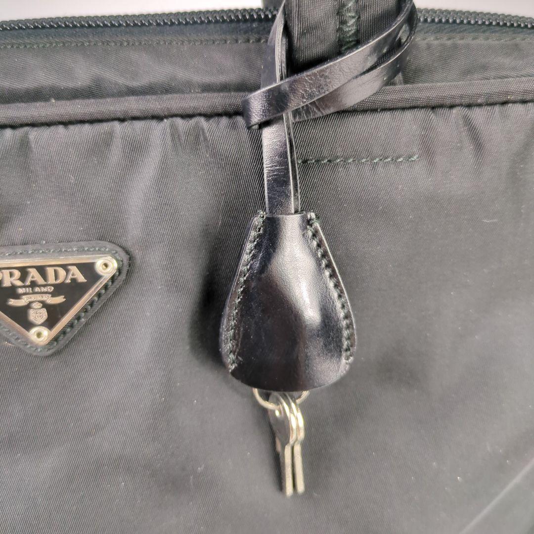 PRADA ブラック ハンドバック ナイロン ビジネスバッグ カデナ 極美品