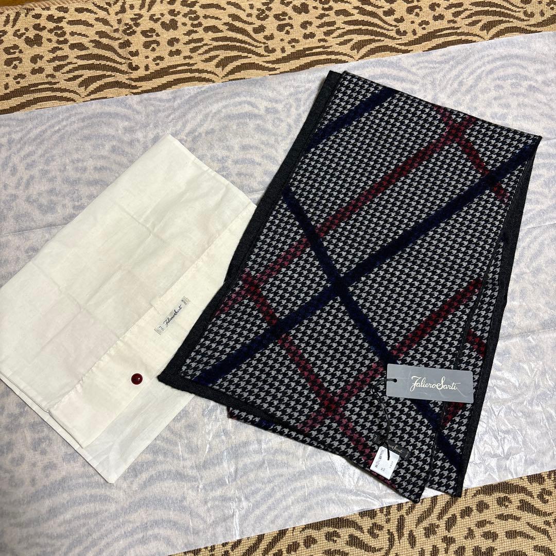 春に‼️お洒落な方に‼️新品タグ付き‼️ファリエロサルティ　カシミヤストール男女兼用