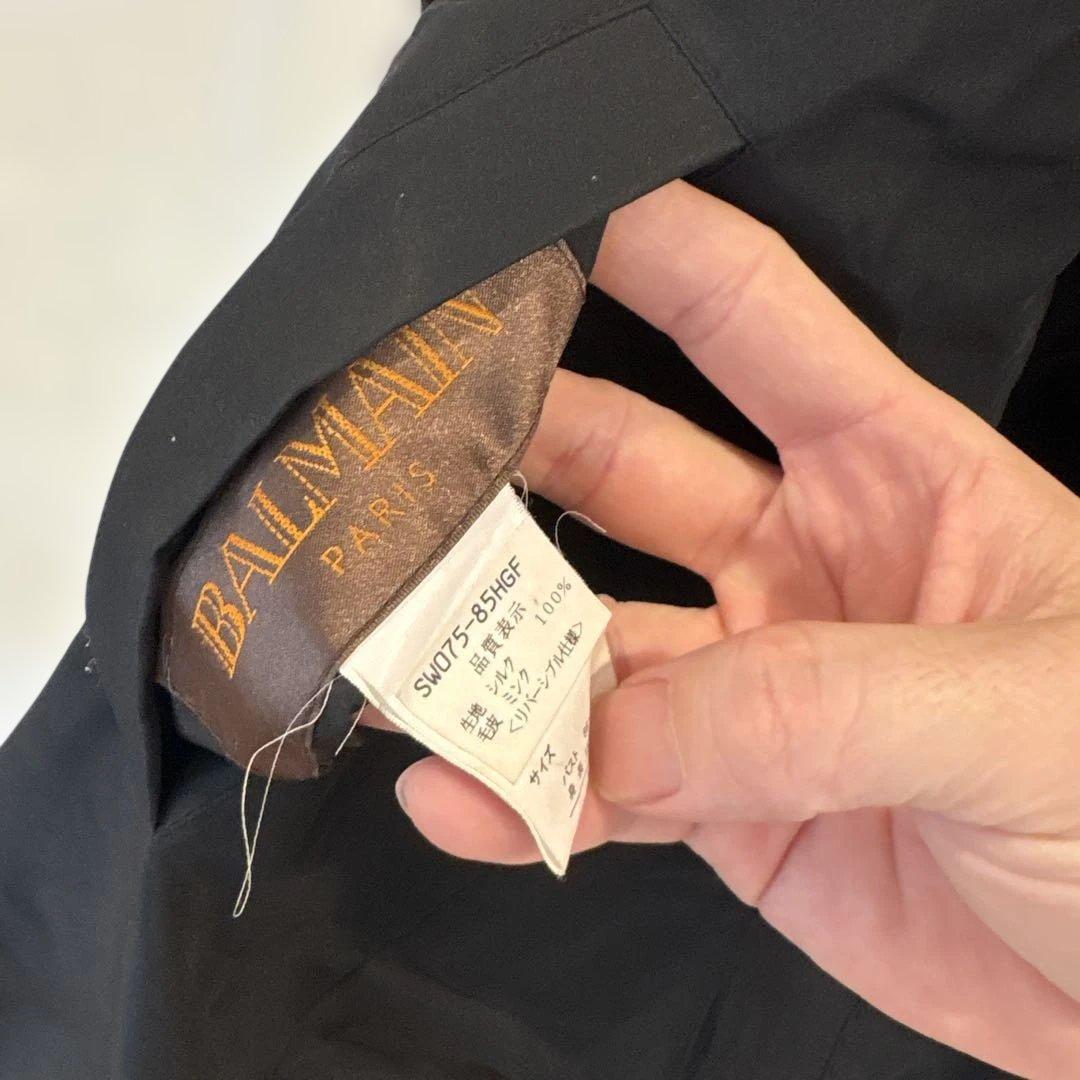 BALMAIN フード付き毛皮コート 両面使える