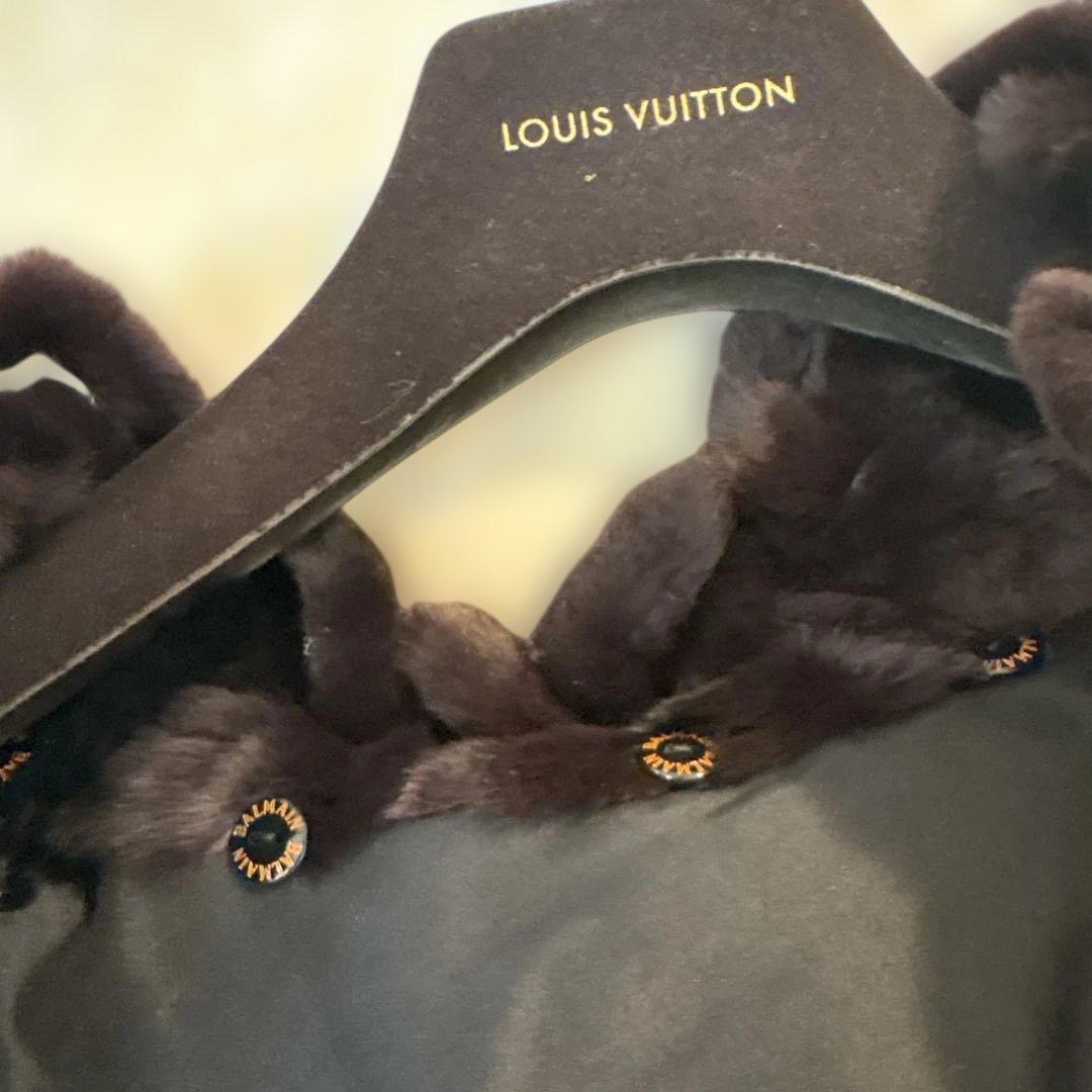 BALMAIN フード付き毛皮コート 両面使える