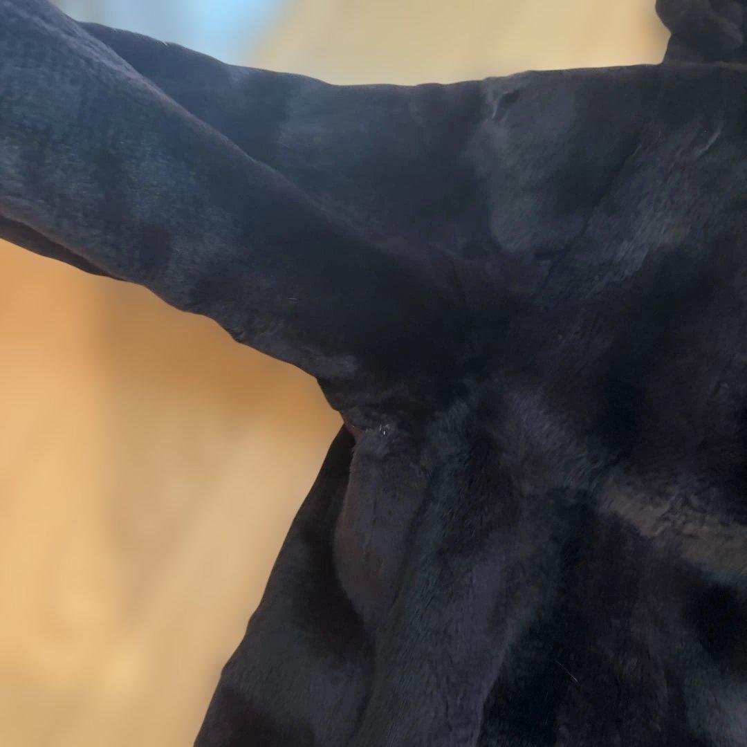 BALMAIN フード付き毛皮コート 両面使える