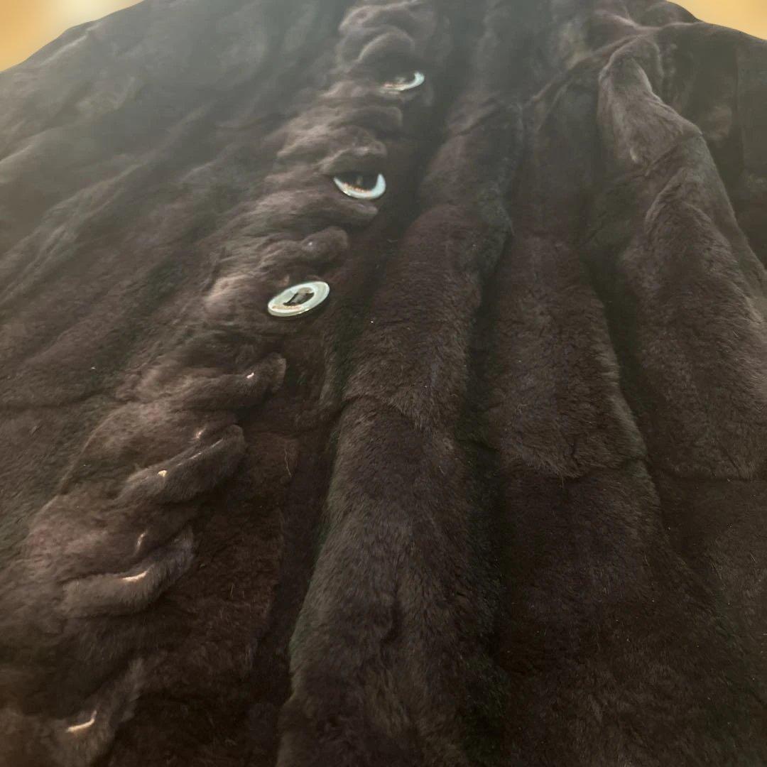 BALMAIN フード付き毛皮コート 両面使える