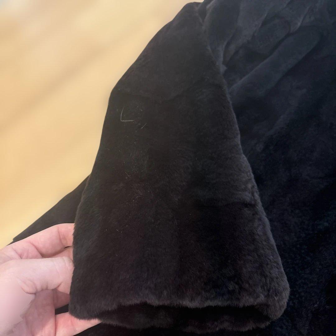 BALMAIN フード付き毛皮コート 両面使える