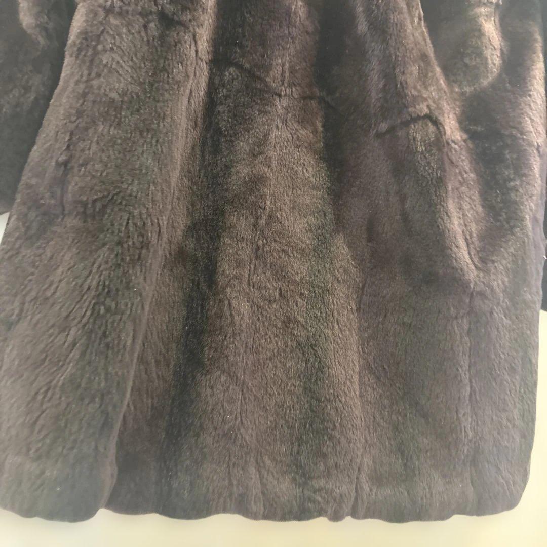 BALMAIN フード付き毛皮コート 両面使える