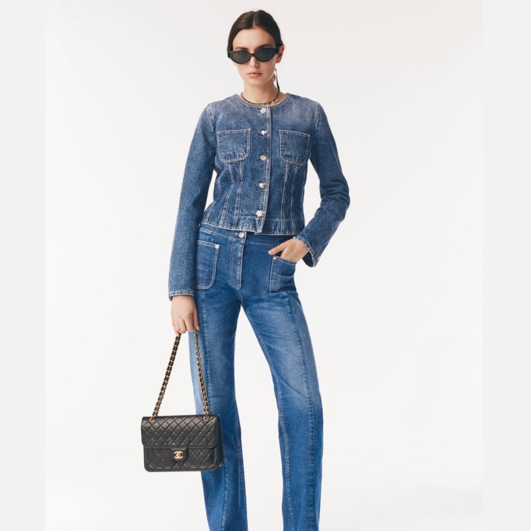 国内百貨店購入即完売CHANELシャネルデニムジャケット36