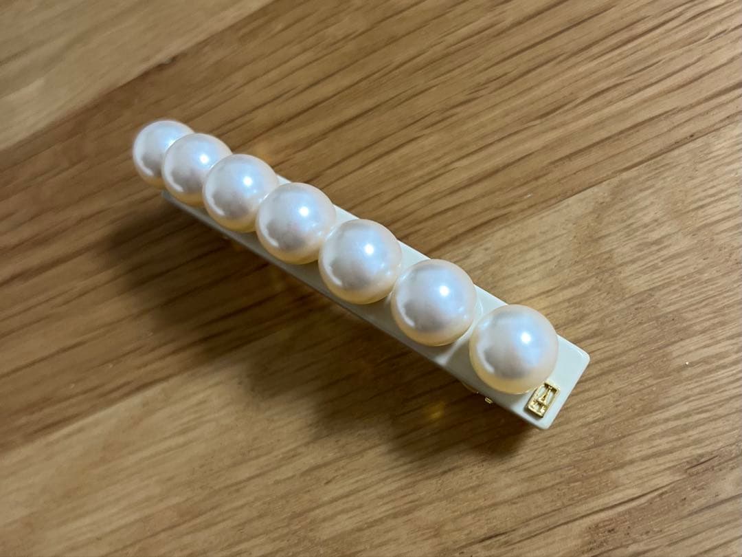 美品♡アレクサンドルドゥパリ♡パールバレッタ♡ベージュ♡タイムレス