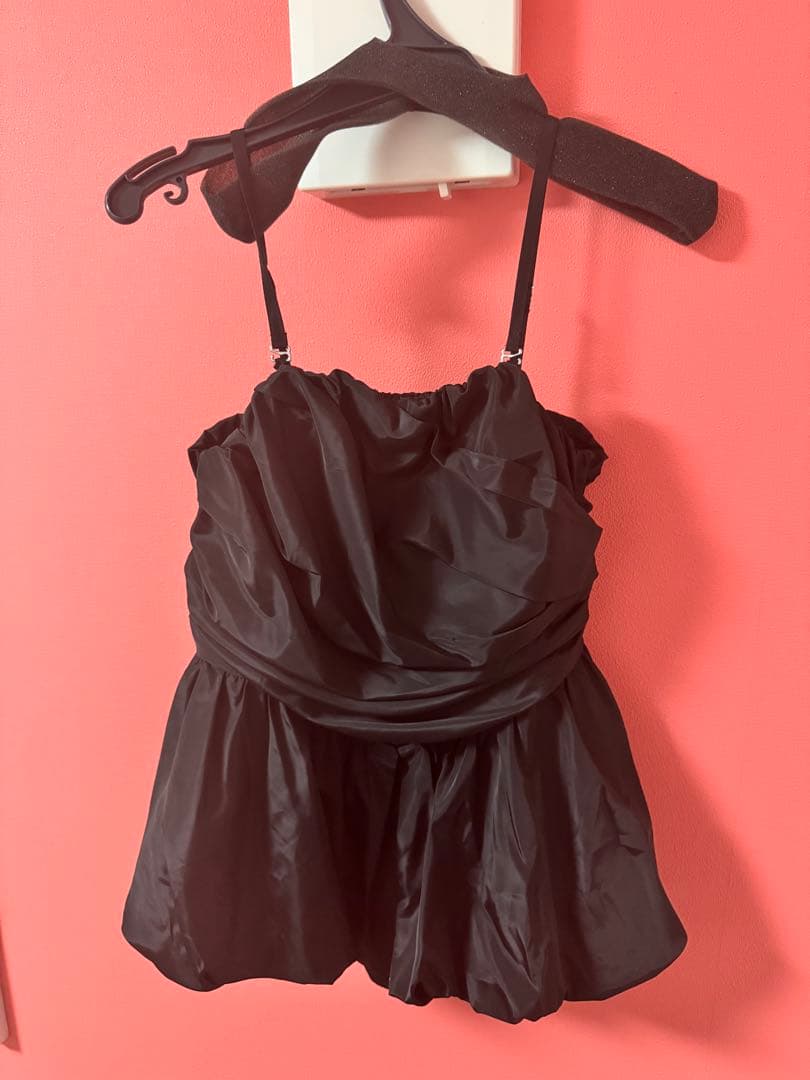 miページ shirring gather setup dress