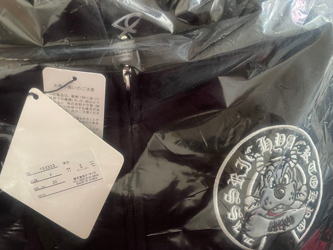 KRY clothing GALFY 蹴威の百合の紋章パーカー REFLEM 黒