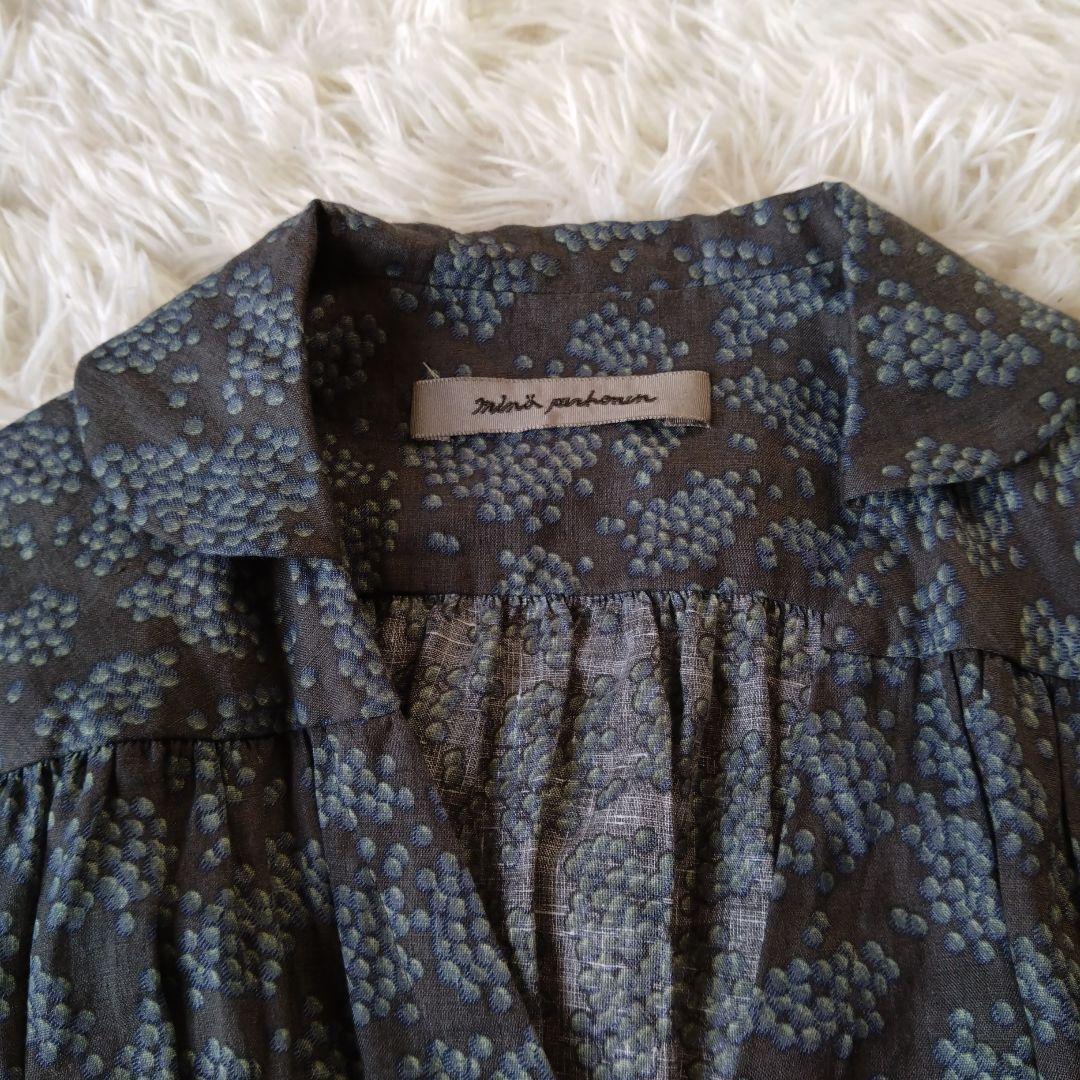 ミナペルホネン　 リネン100%　　　 ワンピース　羽織　カシュクール