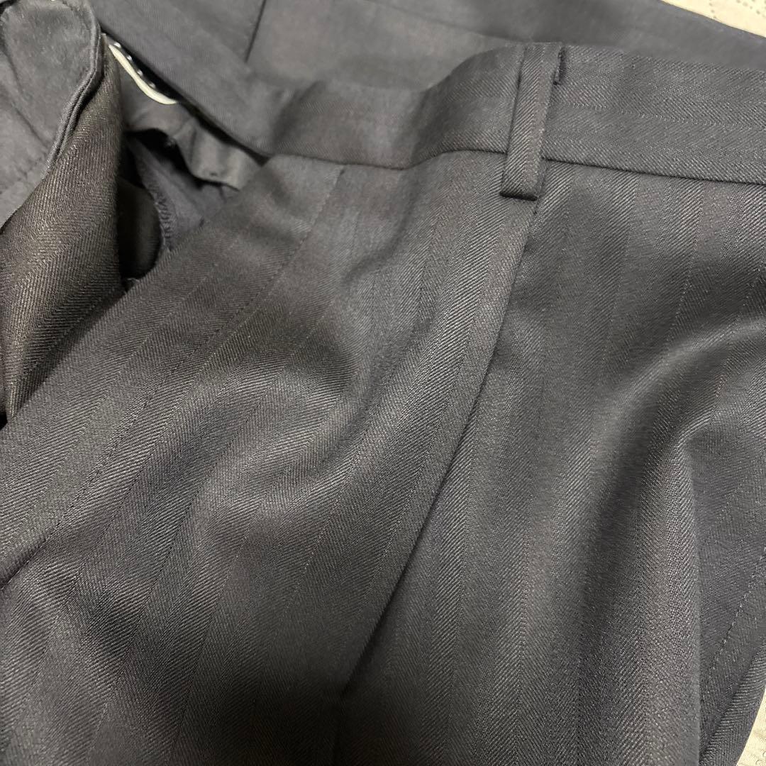 ya4Sスリムパーソンズダークブルー ダブルブレスト ビジネススーツ