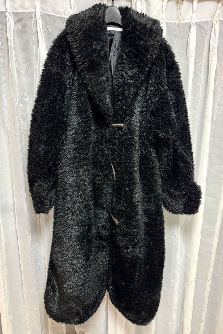ジャケット・アウター S poodle fur coat long theredthread