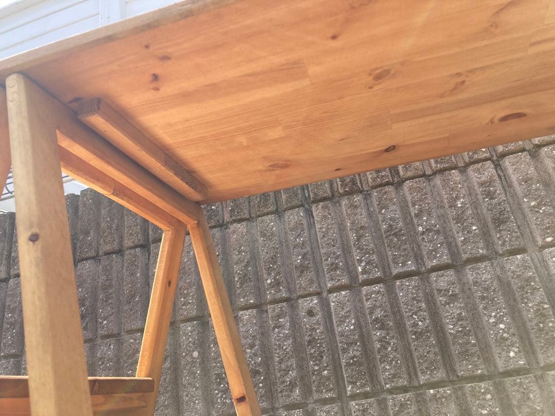 木製キッチンテーブル　キャンプ　アウトドア　ラック