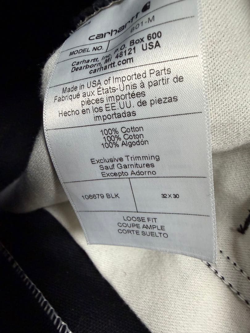 極美品 アメリカ製 carhartt ダブルニーペインターパンツ 32×30