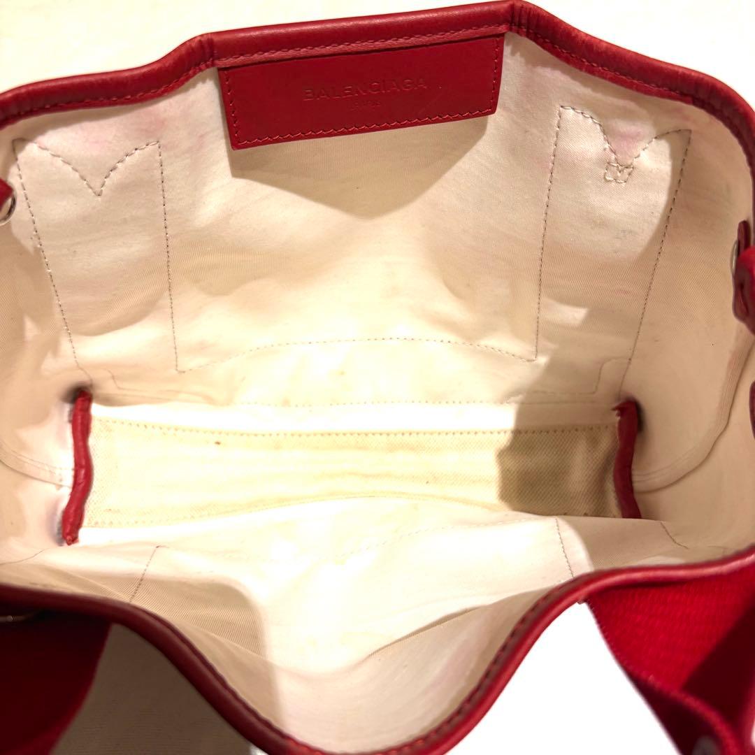 BALENCIAGA　バレンシアガ　ハンドバッグ　トートバッグ　ネイビーカバス