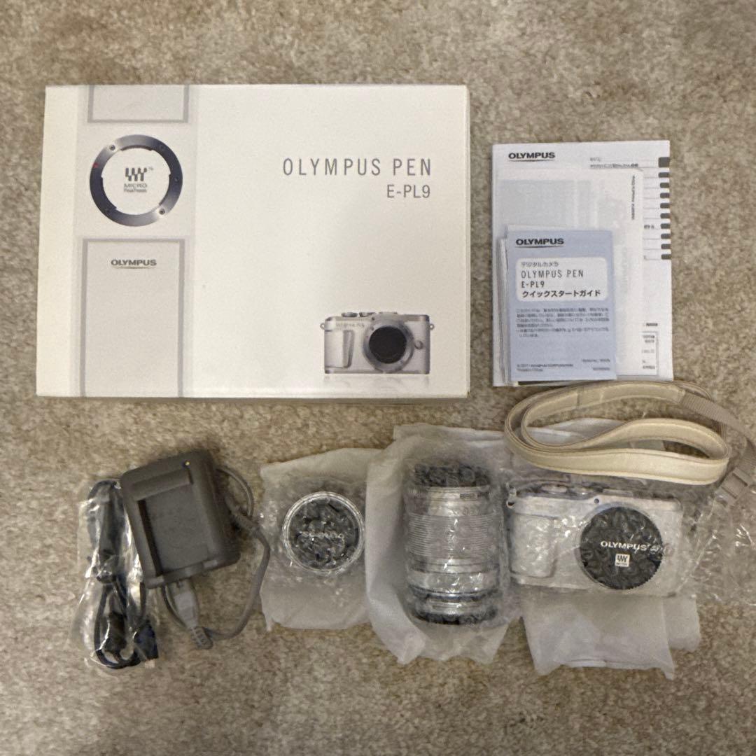 OLYMPUS PEN E-PL9 ホワイト 望遠レンズ付き
