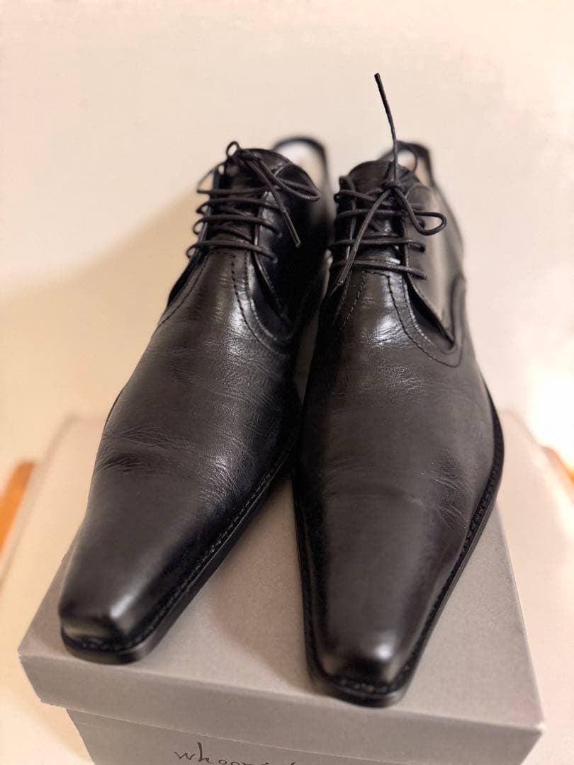 ★美品★ フープディドゥ ポインテッドトゥ シューズ 26.5㎝ ブラック